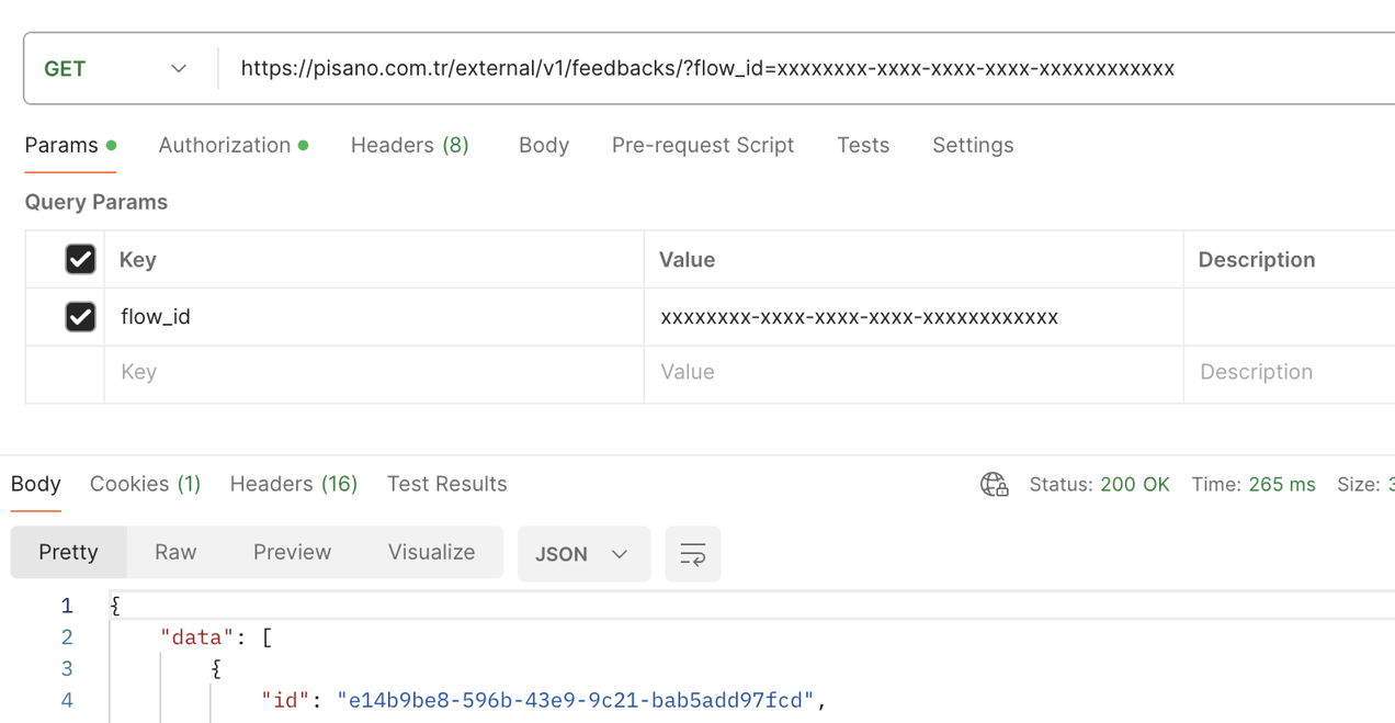 Response Api Call Example How to retrieve feedback from an account via API?