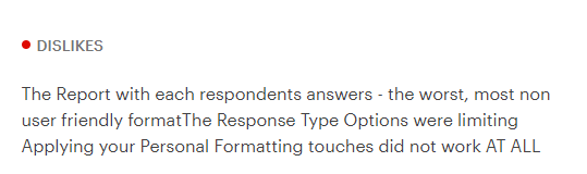 qualtrics dislike product