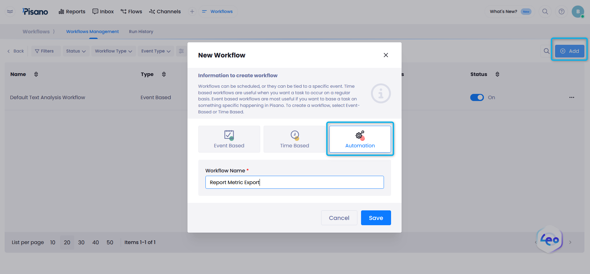 Using the Push Report Metric Automation Task Type