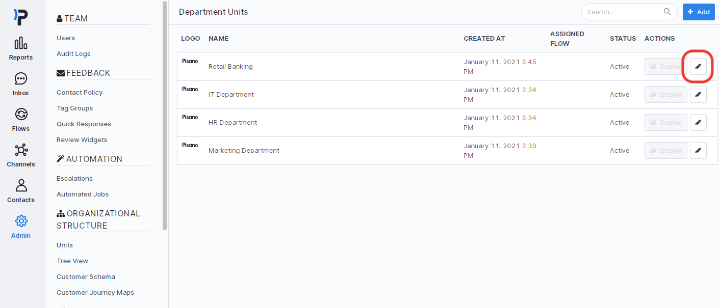 How to Delete A Unit From Our Organizational Structure?