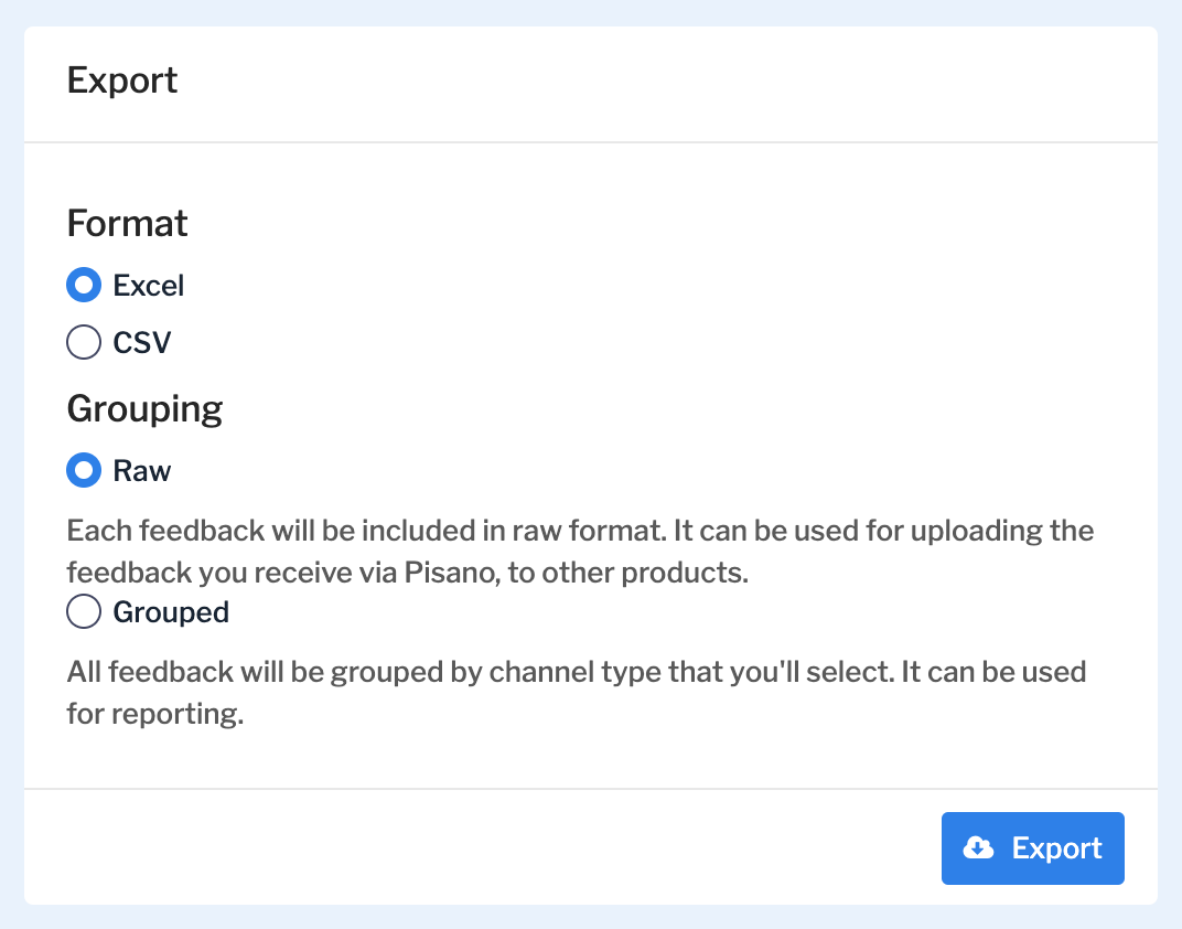 can-i-export-my-feedback-in-an-excel-format